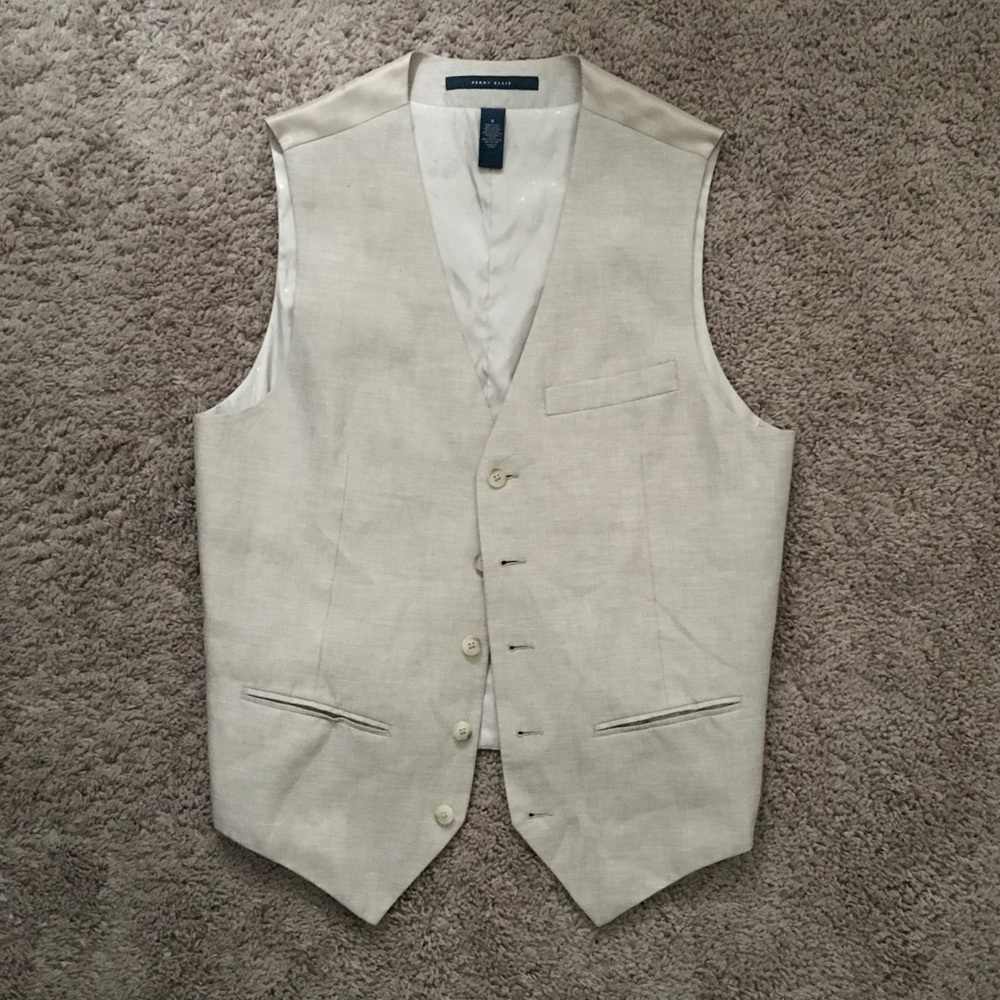 Men’s S Perry Ellis Bone Vest